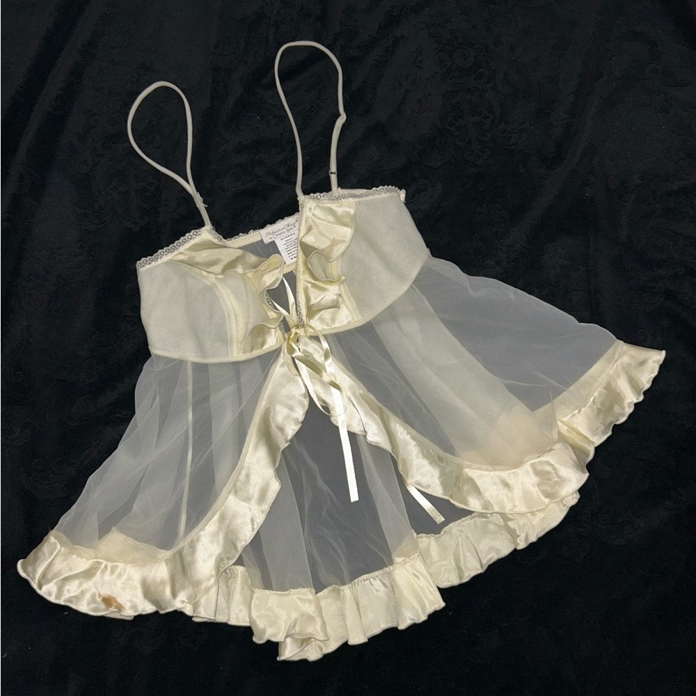 Luxurious Cream Sheer Chemise